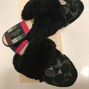 Coach slippers